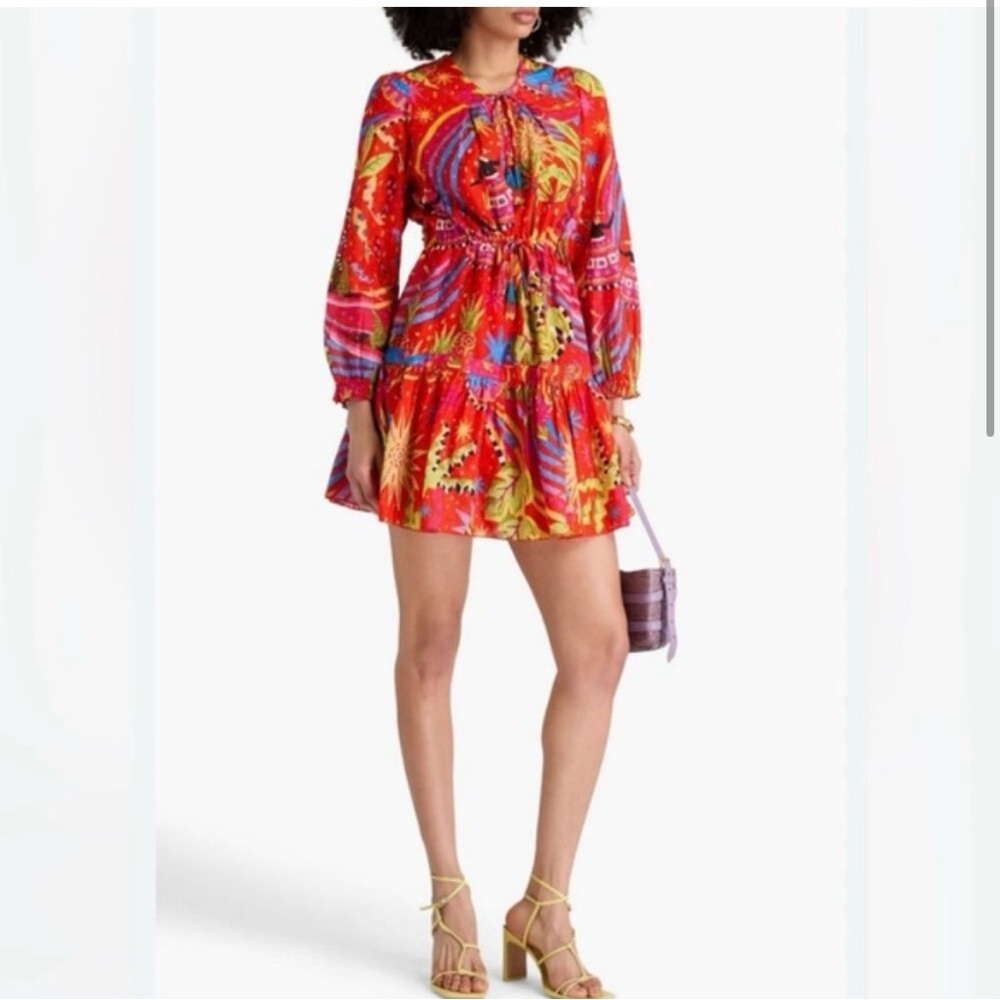 Farm Rio Red Magic Forest Dress Size XS